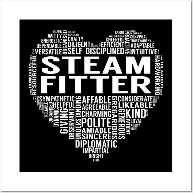 Steam Fitter Heart Wall Art by LotusTee